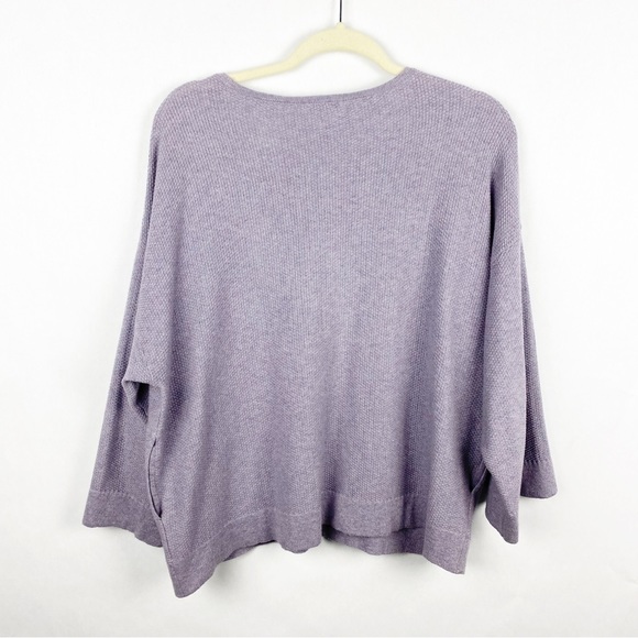 J. Jill Pure Jill Kimono Sweater Size XS Relax Boxy Fit Cashmere Cotton Blend - Picture 2 of 6